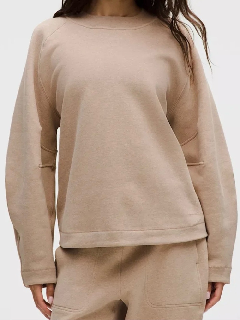 lululemon athletica Taupe Crewneck Pullover